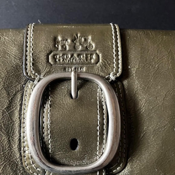 Very Cute Vintage Coach Bleeker Gray Patent Leather Wallet/Wristlet. Orig. Owner - Picture 14 of 15